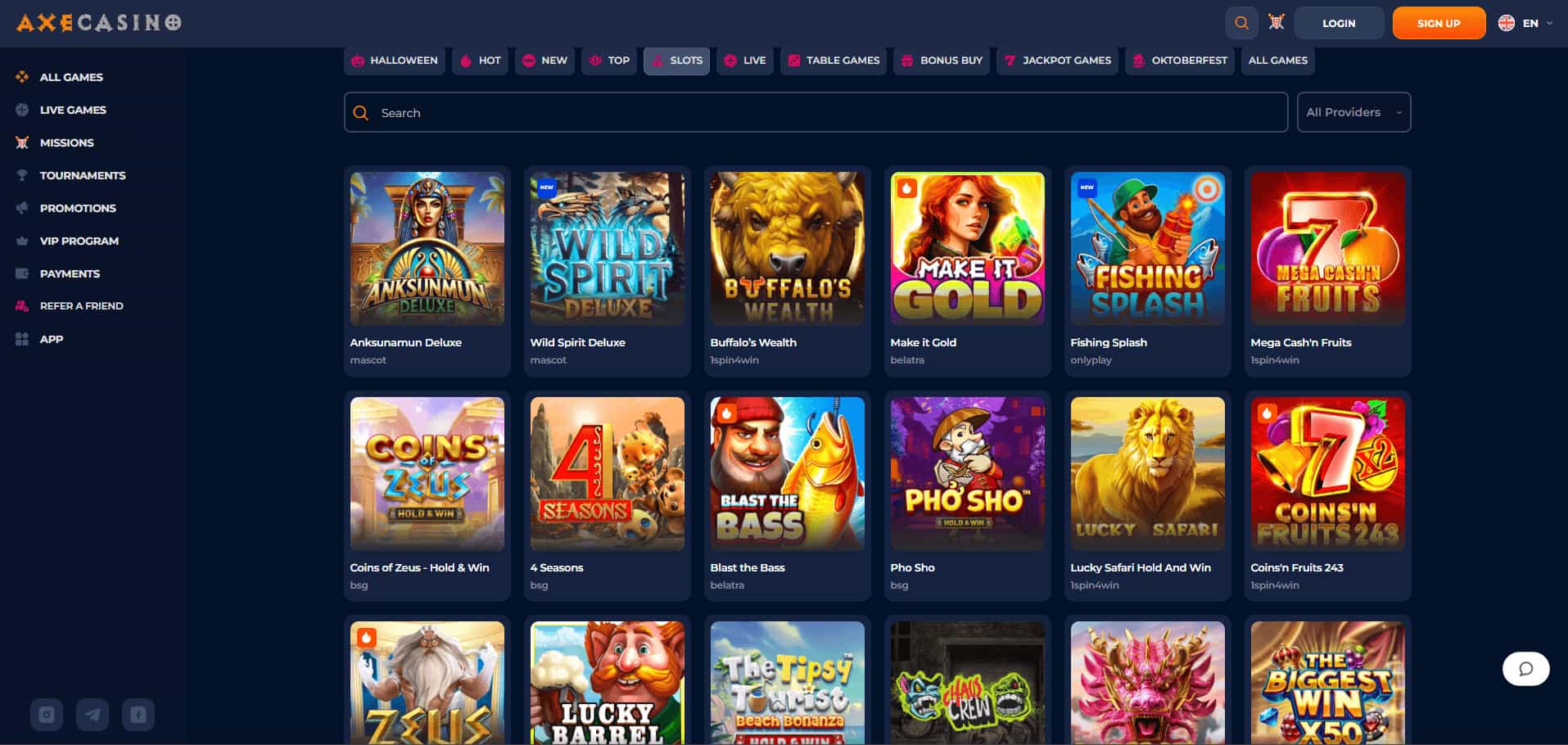 axe casino